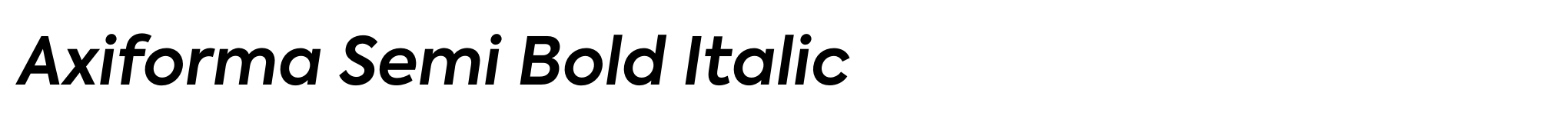 Axiforma Semi Bold Italic image